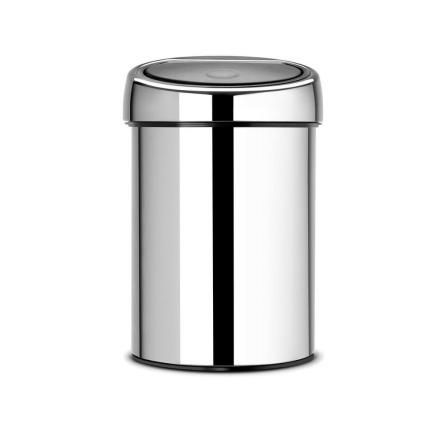 Kanta za otpatke na dodir TOUCH BIN, 3 l, sjajni čelik, Brabantia