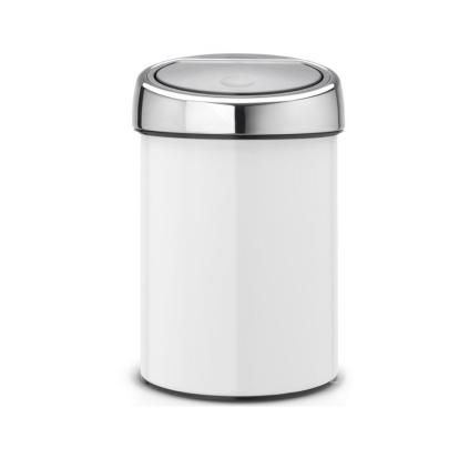 Kanta za otpatke na dodir TOUCH BIN, 3 l, bijela, Brabantia