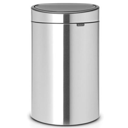 Kanta za otpatke na dodir TOUCH BIN NEW, 10 + 23 l, otporna na otiske prstiju, mat čelik, Brabantia