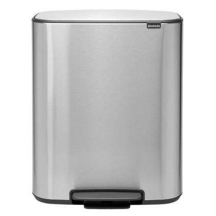 Kanta s pedalom BO, 2 x 30 l, mat čelik, Brabantia