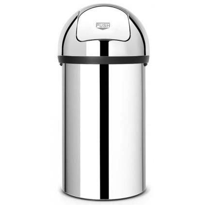 Kanta za otpatke PUSH BIN, 60 l, sjajni čelik, Brabantia