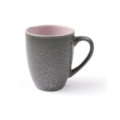 Šalica za čaj, 300 ml, sivo/roza, kamenina, Bitz
