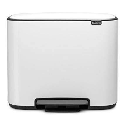 Kanta s pedalom BO, 3 x 11 l, bijela, Brabantia
