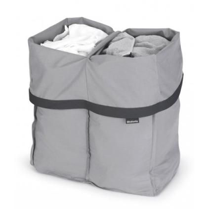 Rezervne vreće za BO košaru za rublje, 2 x 45 l, sive, Brabantia