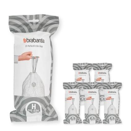 Vreće za smeće H PERFECTFIT, 50-60 l, 120 kom, Brabantia