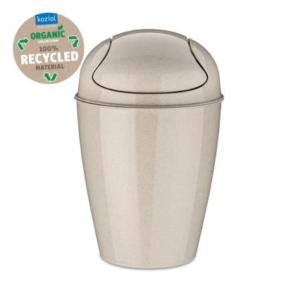 Kanta za smeće s pokretnim poklopcem DEL S, 5 l, pustinjski pijesak, Koziol