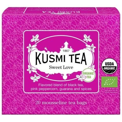 Crni čaj SWEET LOVE, 20 muslin vrećica čaja, Kusmi Tea