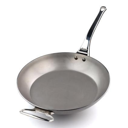 Tava za prženje MINERAL B PRO, 32 cm, s dodatnom ručkom, čelik, de Buyer