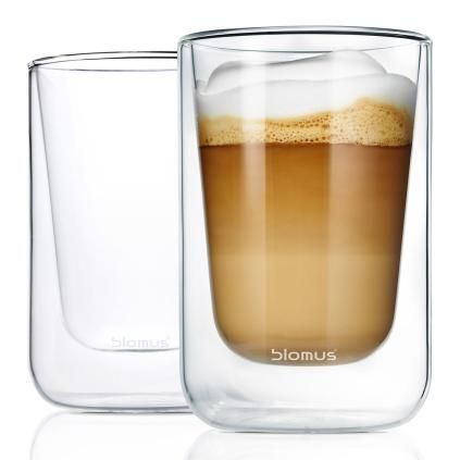 Čaša za cappuccino NERO, set od 2 kom, 250 ml, dvostruke stijenke, Blomus