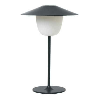 Prenosiva stolna lampa ANI, 33 cm, LED, tamno siva, Blomus