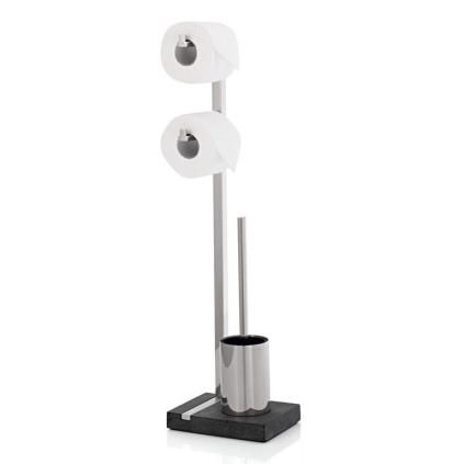 Držač toaletnog papira s WC četkom NEXIO, 73 cm, mat nehrđajući čelik, Blomus