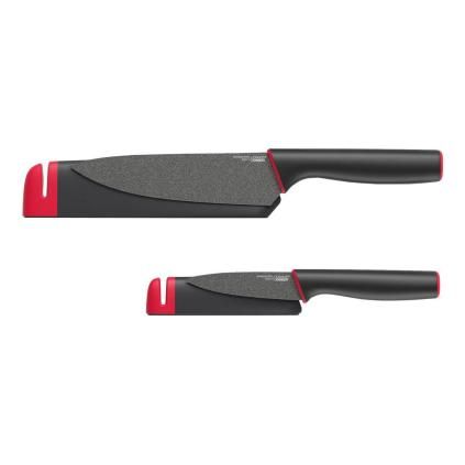 Set noževa SLICE&SHARPEN, 2 kom + 2 kutije za noževe s oštrilima, Joseph Joseph