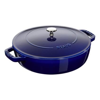 Casserole lonac CHISTERA, 24 cm, tamnoplava, lijevano željezo, Staub