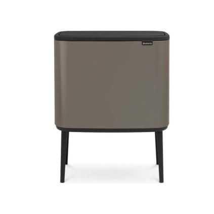 Kanta za otpatke na dodir BO, 11 + 23 l, platina, Brabantia
