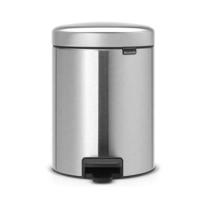 Kanta s pedalom NEWICON, 5 l, otporna na otiske prstiju, mat čelik, Brabantia