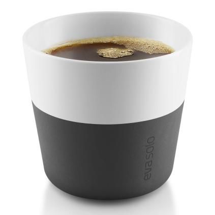 Termošalice za kavu Lungo 230 ml 2 komada karbonski crna Eva Trio