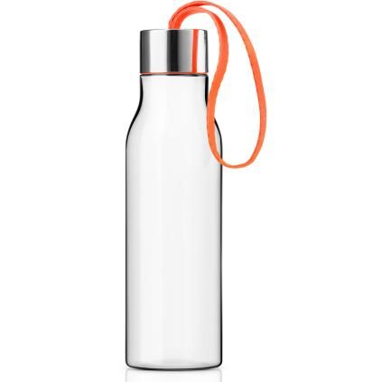 Boca za vodu, 500 ml, s narančastim remenom, plastika, Eva Solo