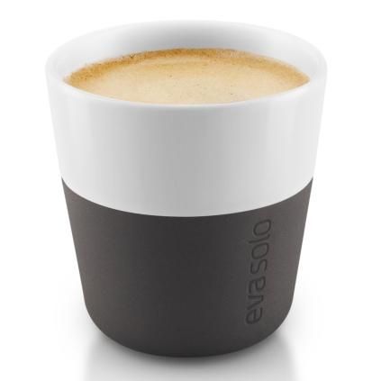 Termo šalice za espresso 80 ml 2 komada karbonski crna Eva Trio