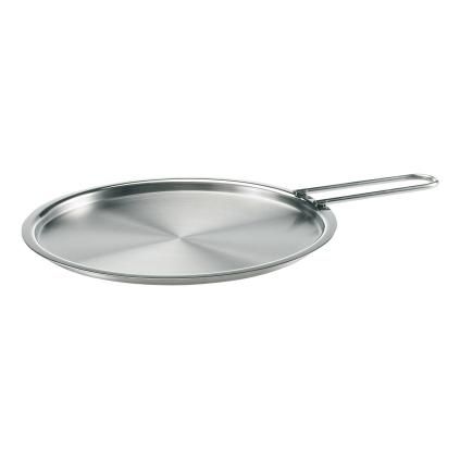 Poklopac za lonac EVA TRIO 24 cm, ravan, s ručkom, staklo, Eva Trio