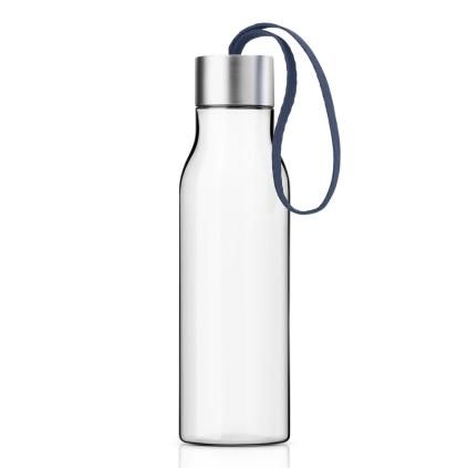 Boca za vodu, 500 ml, s tamnoplavim remenom, plastika, Eva Solo