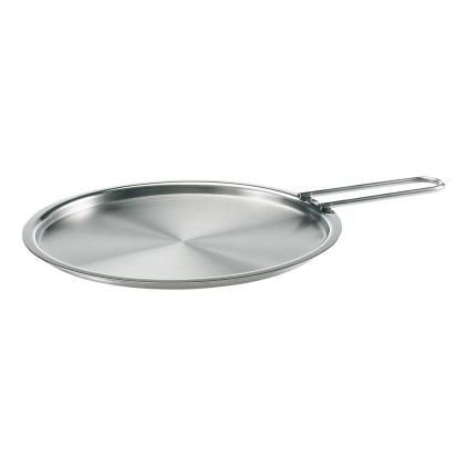 Poklopac za lonac 20 cm, plosnati, nehrđajući čelik, Eva Trio