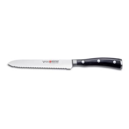 Univerzalni nož CLASSIC IKON, 14 cm, nazubljena oštrica, Wüsthof
