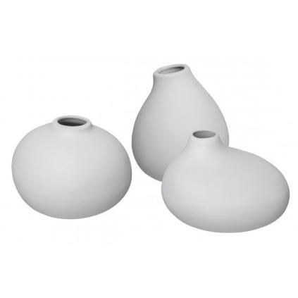 Vaza NONA, set od 3 kom, svijetlo siva, Blomus