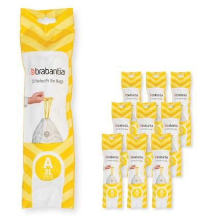 Vreće za smeće A PERFECTFIT, 3 l, 200 kom, Brabantia