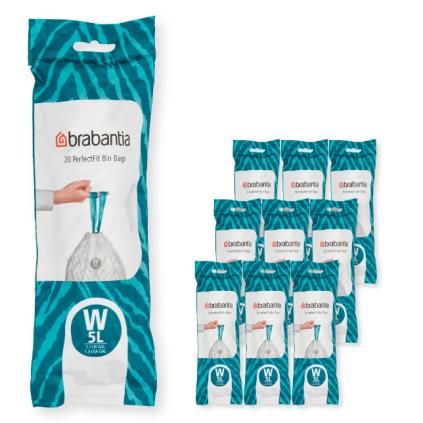 Vreće za smeće W PERFECTFIT, 5 l, 200 kom, Brabantia