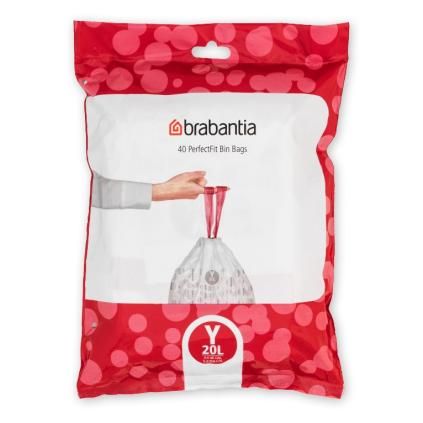 Vreće za smeće Y PERFECTFIT, 20 l, 40 kom, Brabantia