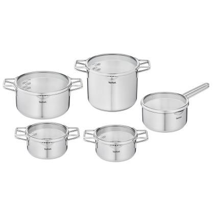 Set posuđa NORDICA, set od 10 kom, inox, Tefal