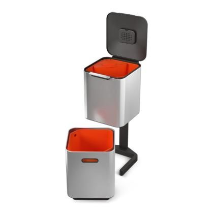 Kanta za otpatke TOTEM COMPACT 30063, 40 l, za razvrstavanje otpada, grafit, Joseph Joseph