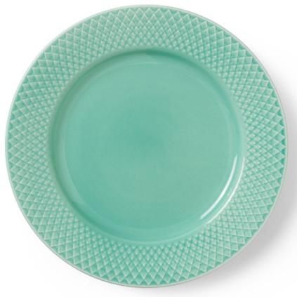 Tanjur RHOMBE, 21 cm, aqua, Lyngby