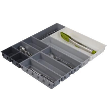 Organizator kuhinjskih ladica BLOX 85200, set od 10 kom, siva, Joseph Joseph