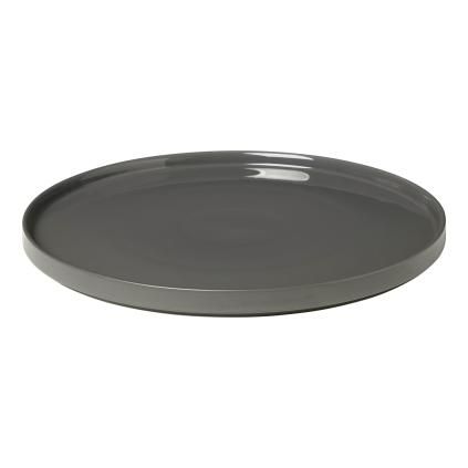 Tanjur za posluživanje PILAR, 32 cm, tamno siva, keramika, Blomus