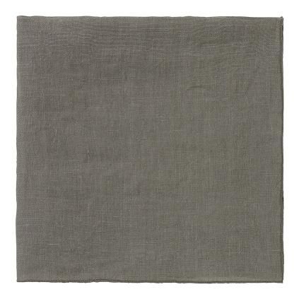 Platnena salveta LINEO, 42 x 42 cm, smeđe zelena, lan, Blomus