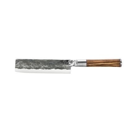 Japanski nož za povrće OLIVE, 17,5 cm, ručka od maslinovog drva, Forged