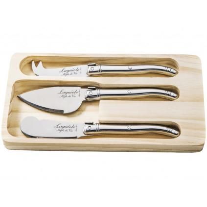 Set noževa za sir PREMIUM, 3 kom, nehrđajući čelik, Laguiole