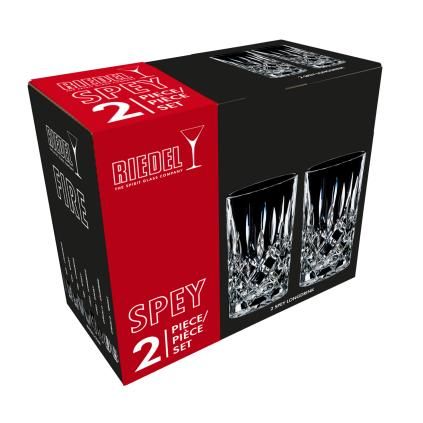 Visoka čaša RIEDEL SPEY LONG DRINK, 395 ml, set od 2 kom, Riedel