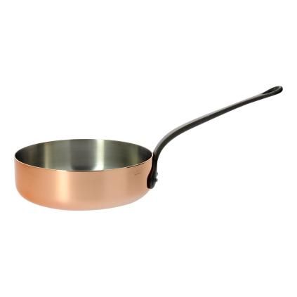 Bakrena posuda pirjati se s lijevanim željezom ručka O 16 cm Inocuivre de Buyer
