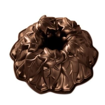 Kalup za kuglof HARVEST LEAVES, bronca, Nordic Ware