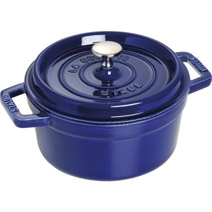 Casserole lonac, 30 cm, tamnoplava, lijevano željezo, Staub