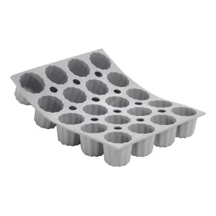 Pekač za kolače ELASTOMOULE za 20 mini canelé muffina promjera 3,5 cm, de Buyer