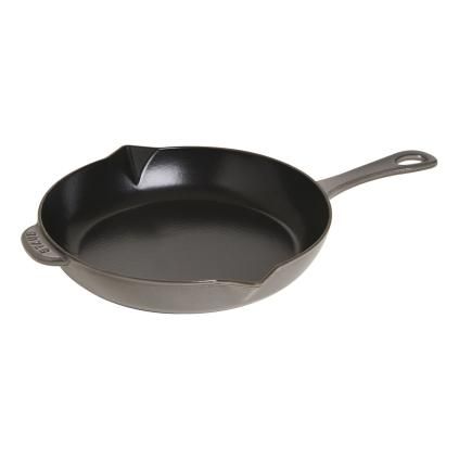 Tava za prženje, 26 cm, grafitno siva, lijevano željezo, Staub