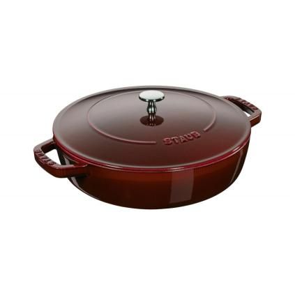 Casserole lonac, 28 cm, lijevano željezo, grenadin, Staub