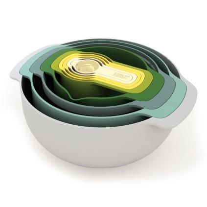 Set kuhinjskih zdjela OPAL NEST, 9 kom, sa žlicom za mjerenje, složive, Joseph Joseph