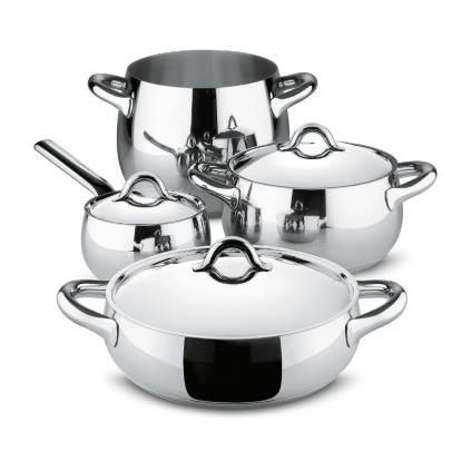 Set lonaca MAMI, 7 kom, nehrđajući čelik, Alessi