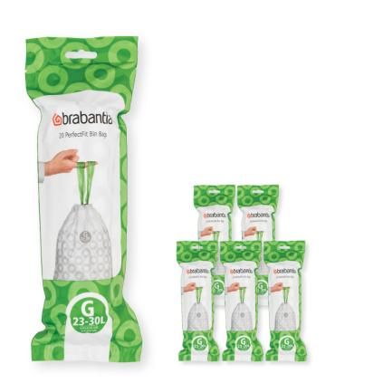 Vreće za smeće G PERFECTFIT, 23-30 l, 120 kom, Brabantia