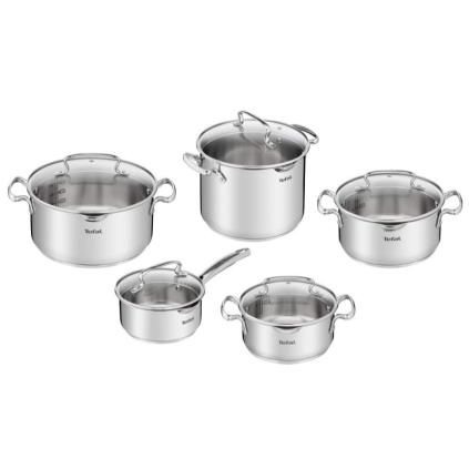 Set posuđa DUETTO+ G719SA74, set od 10 kom, inox, Tefal