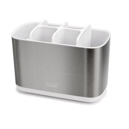 Čaša za zubne četkice EASYSTORE 70531, srebrna, Joseph Joseph